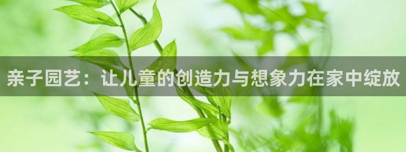 凯捷体育平台是正规平台吗:亲子园艺:让儿童的创造力与想象力在